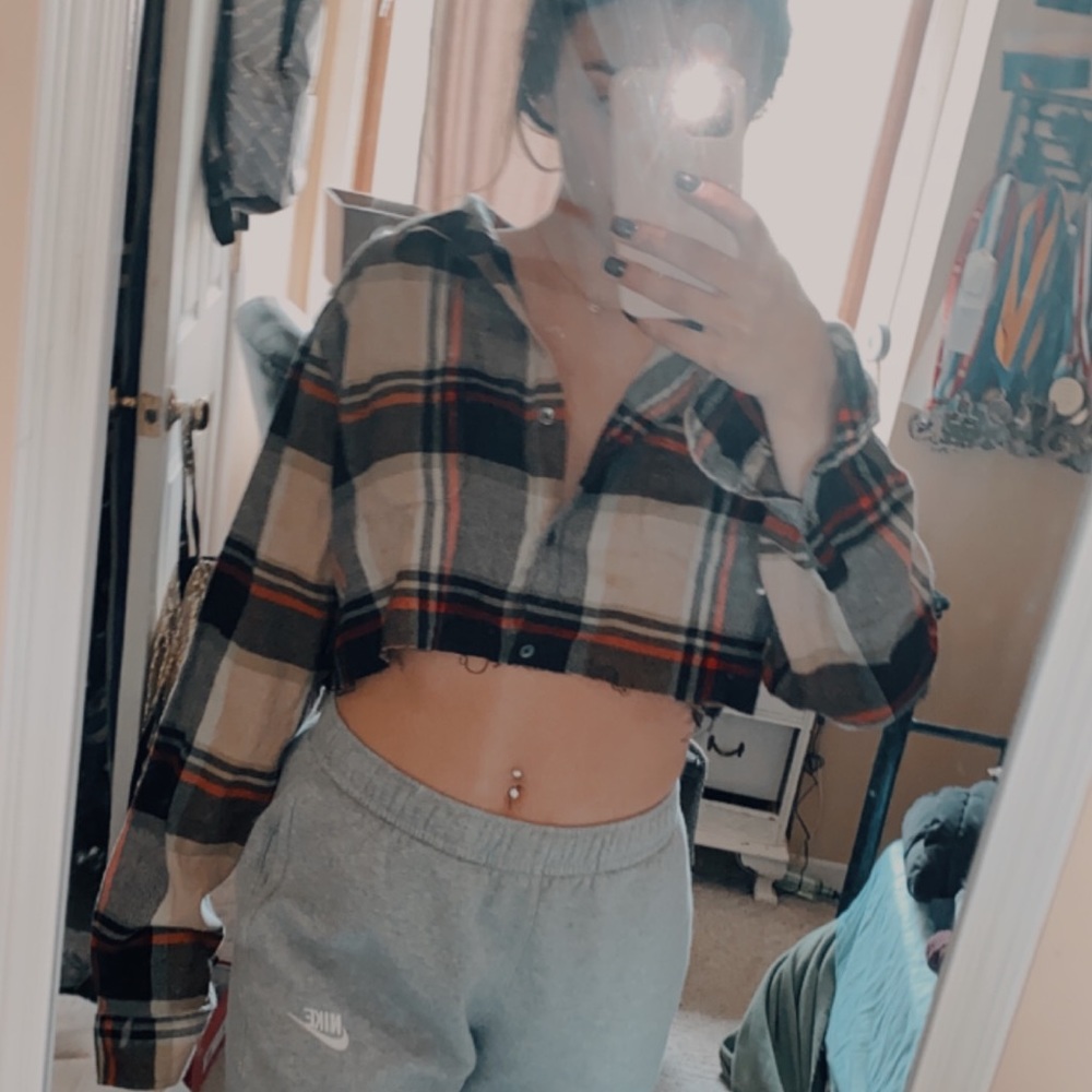 Cropped flannel